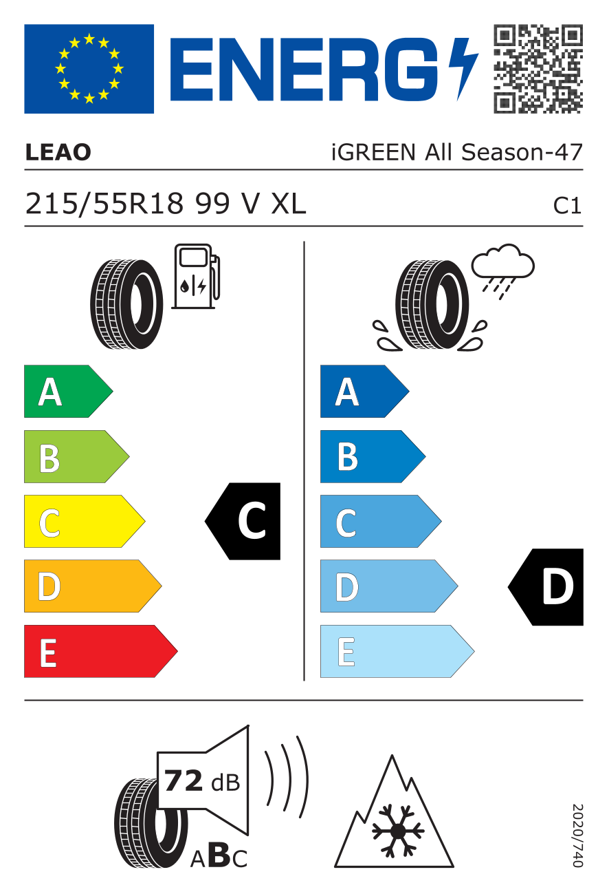 215/55R18 99V XL iGREEN All Season