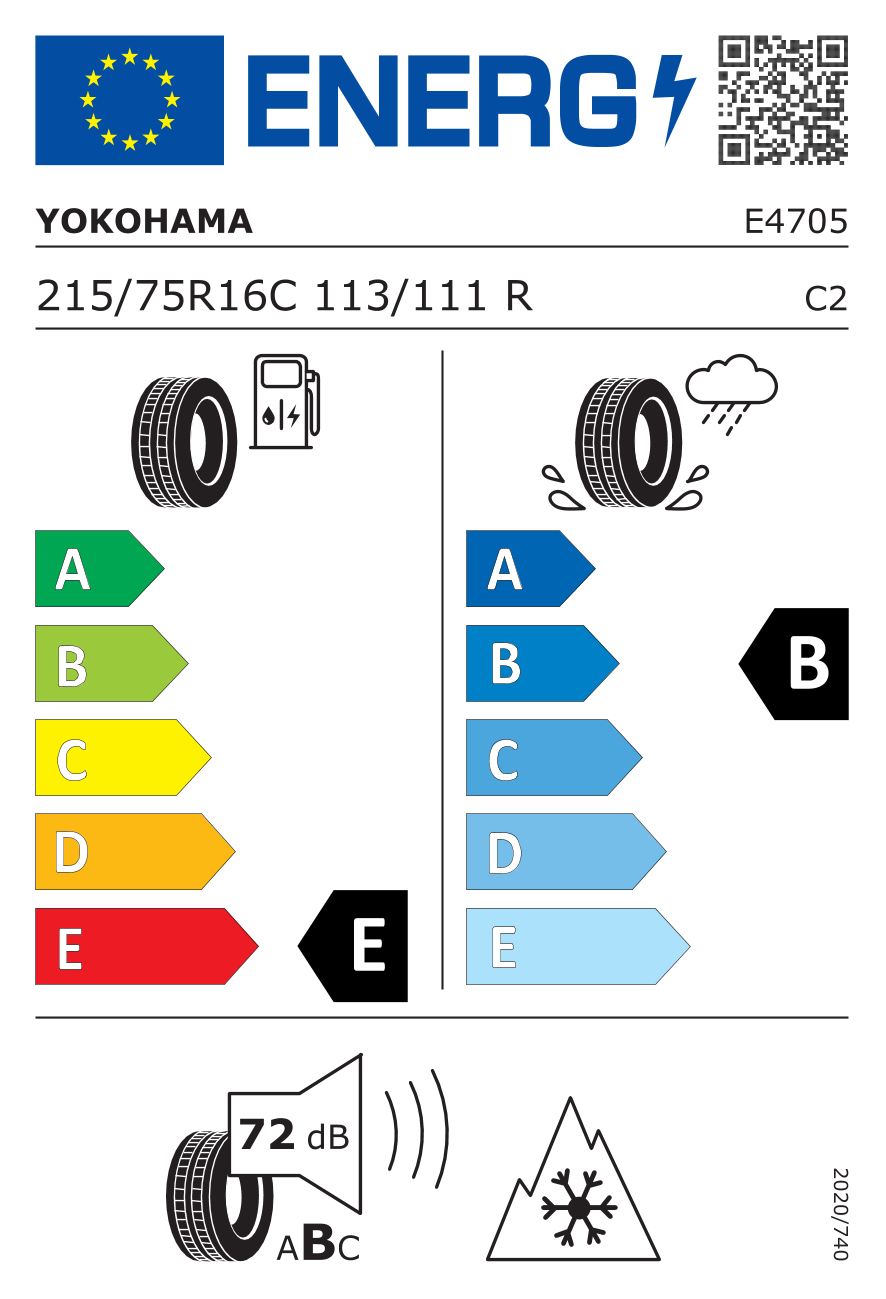 215/75R16C 113/111R BluEarth Winter WY01