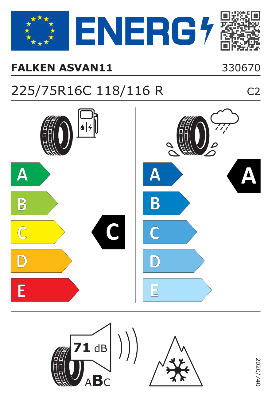 225/75R16C 118/116R EuroAll Season VAN11
