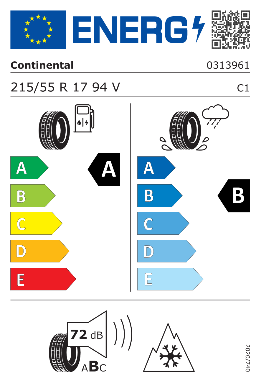 215/55R17 94V AllSeasonContact 2